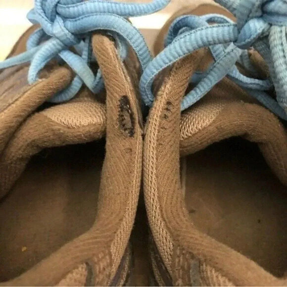 The North Face Boys Hedgehog Brown & Blue Hiking Trail Shoes 3 - Picture 6 of 8